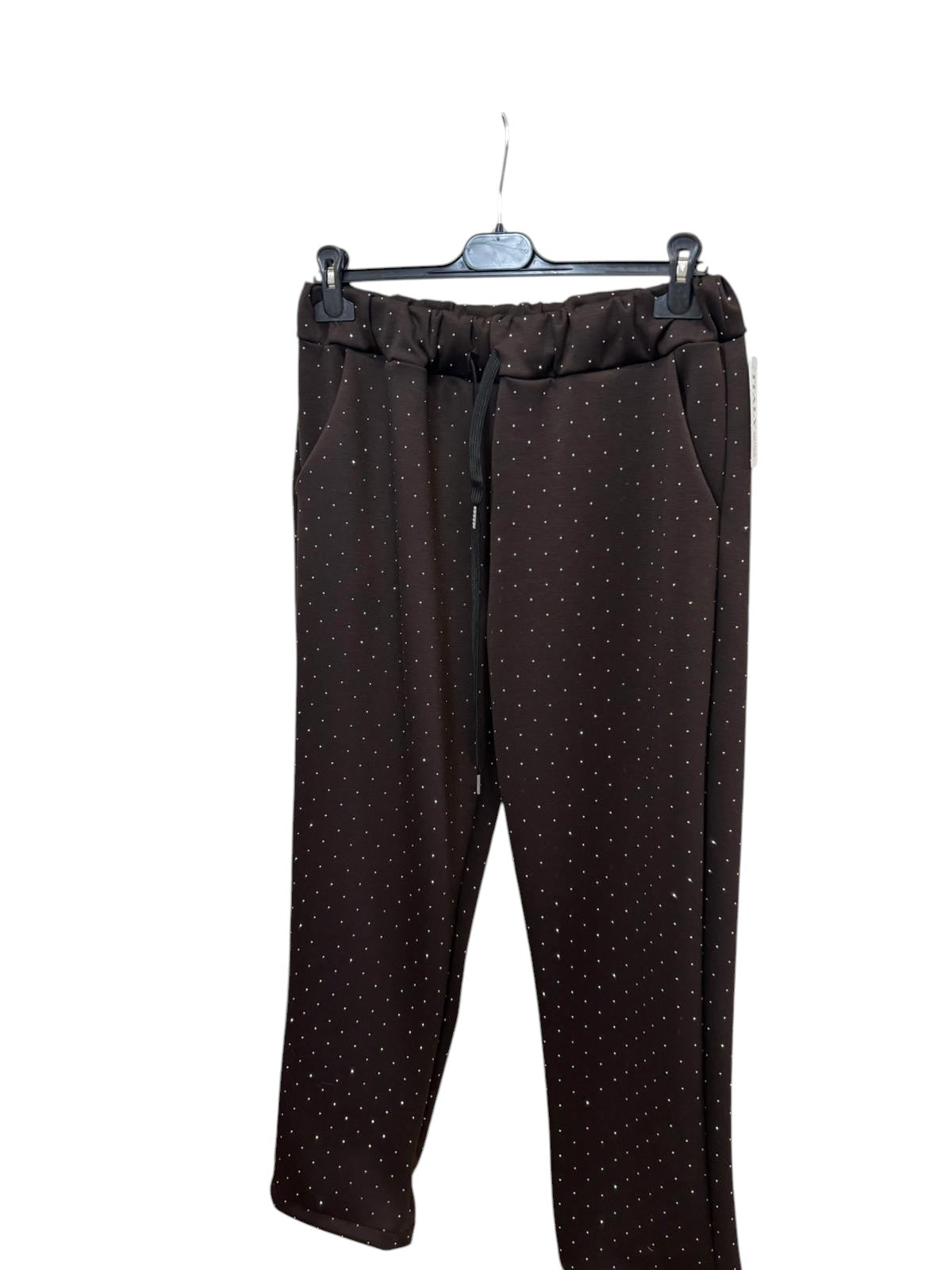 Completo marrone Diamanti veste fino uan L/XL