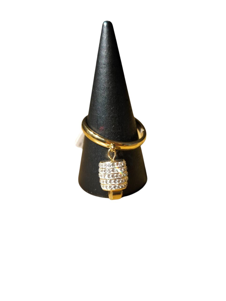 Anello a campanella in acciaio inossidabile regolabile colore oro