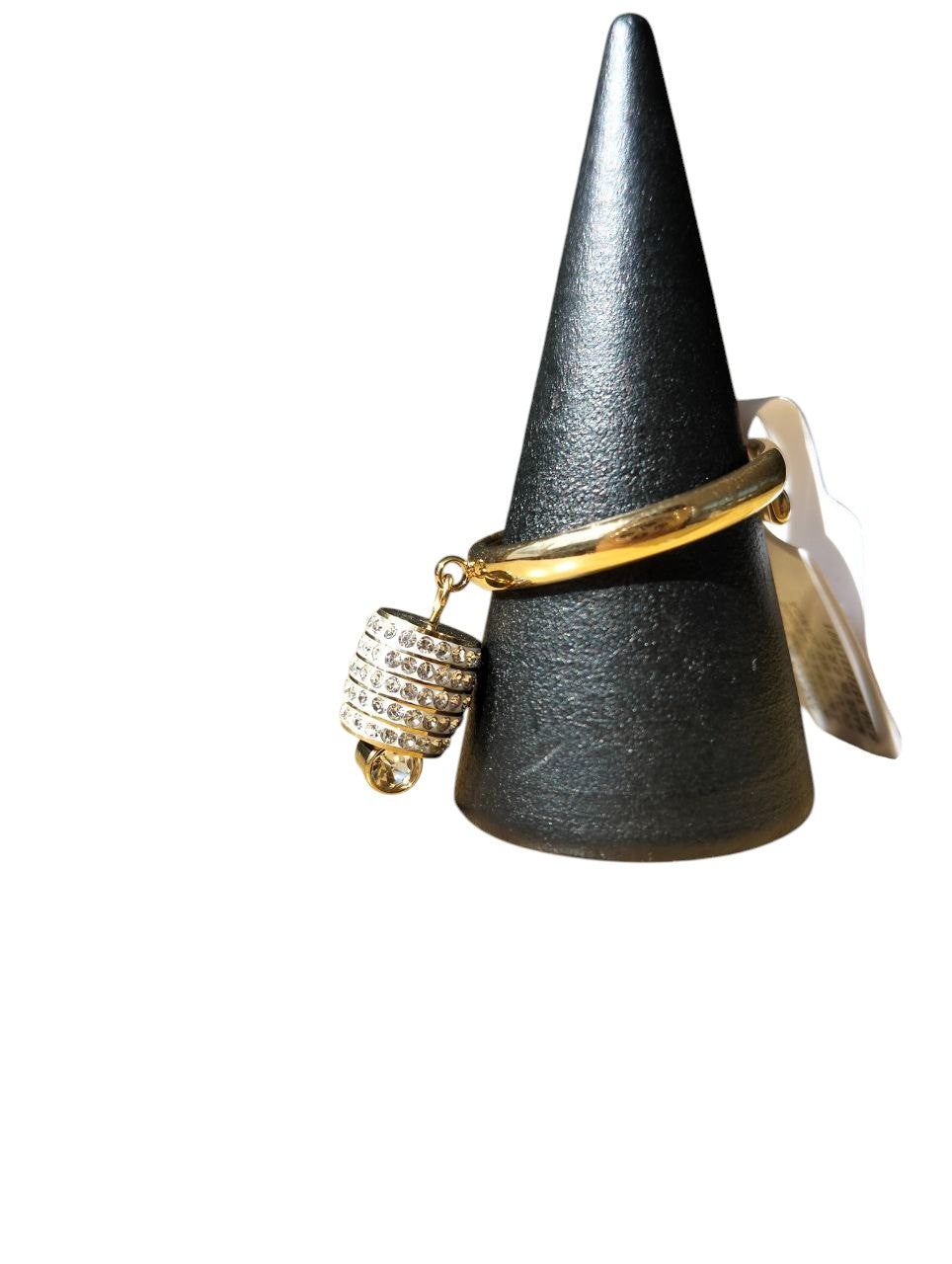 Anello a campanella in acciaio inossidabile regolabile colore oro