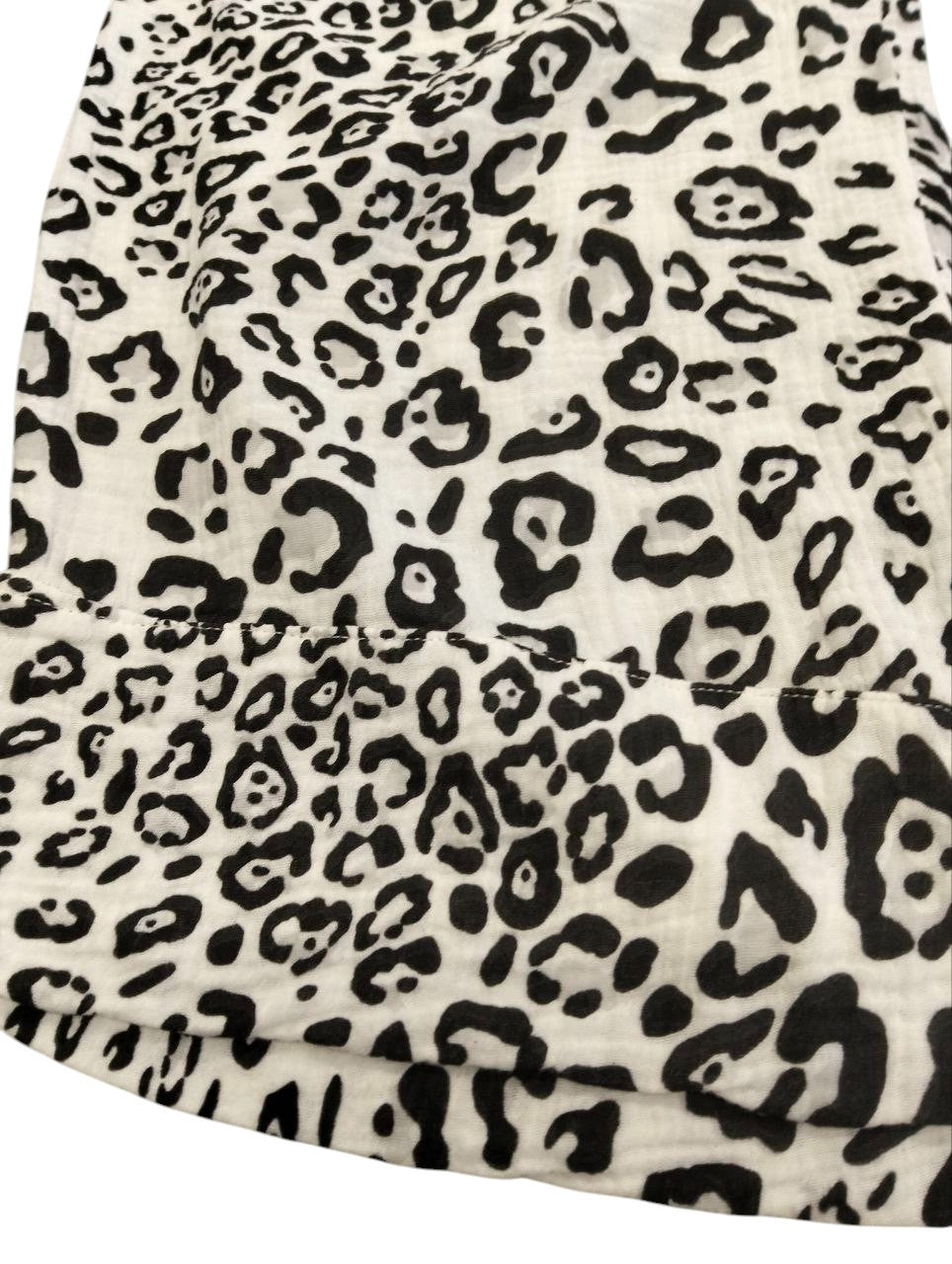 Completo leopardato veste fino una tg L