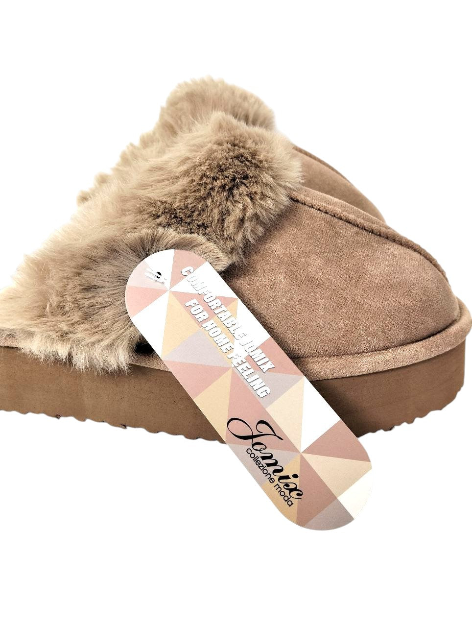 Ciabatte Invernali Platform in Suede con Pelliccia - Comfort Totale