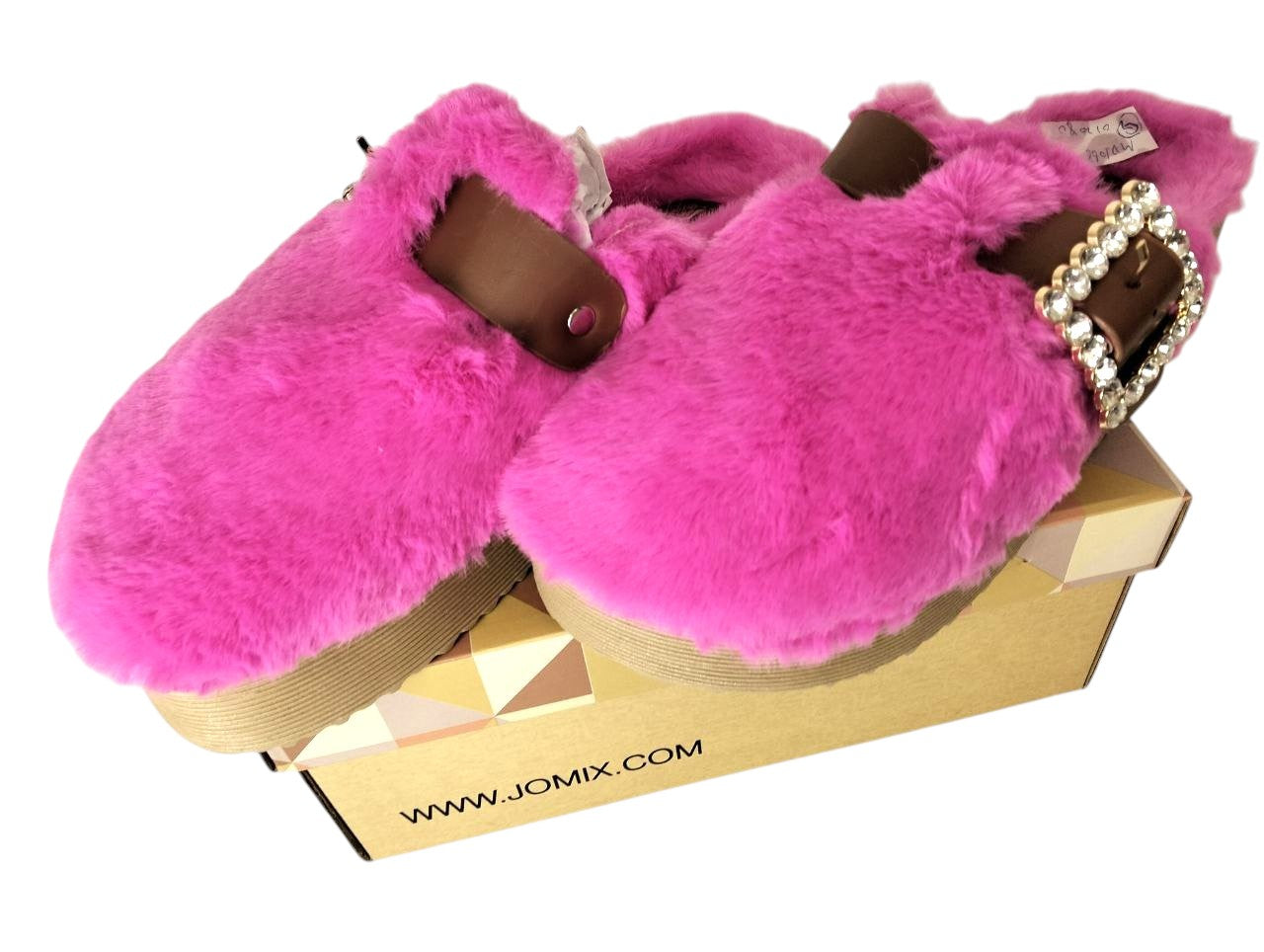 Ciabatte Mules Platform Pelo Rosa Barbiecore