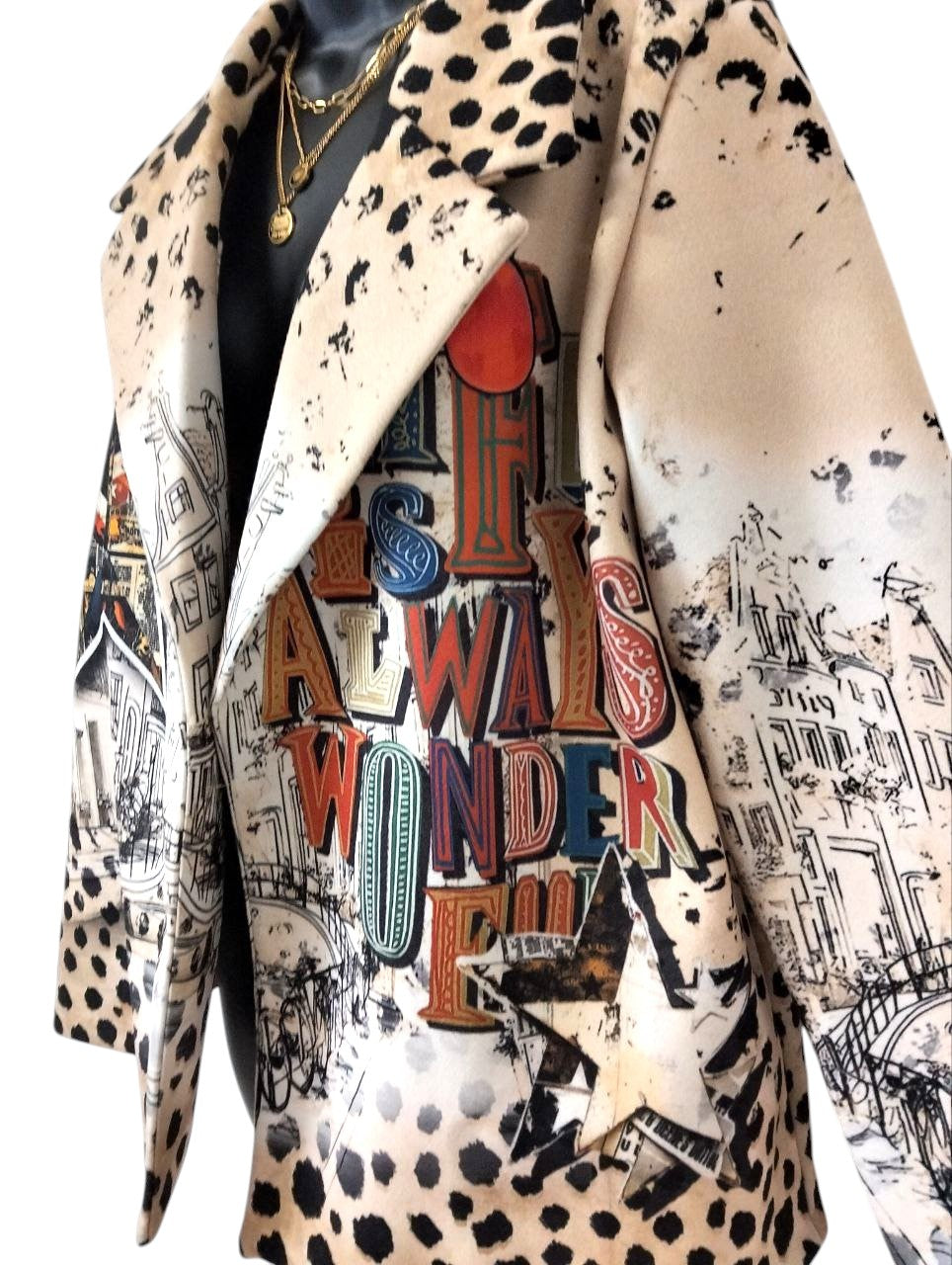 Blazer 'Street Art Leopard