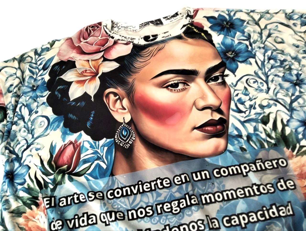 Completo 2 Pezzi Artistico 'Frida' Made in Italy - Morbido Effetto Velluto