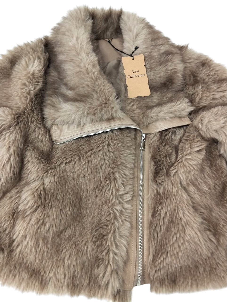 Giacca Ecopelliccia 'Biker Chic'