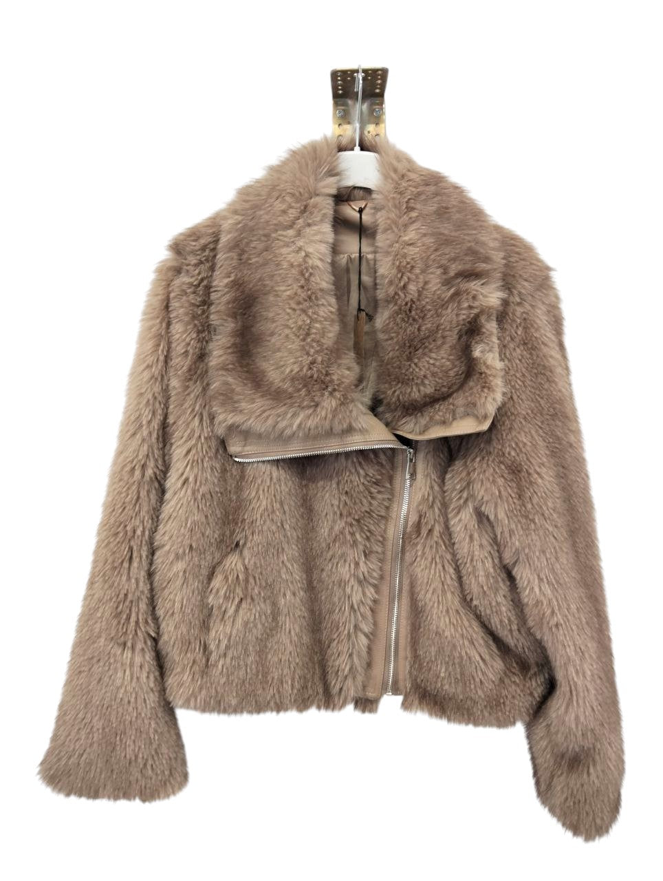 Giacca Ecopelliccia 'Biker Chic'