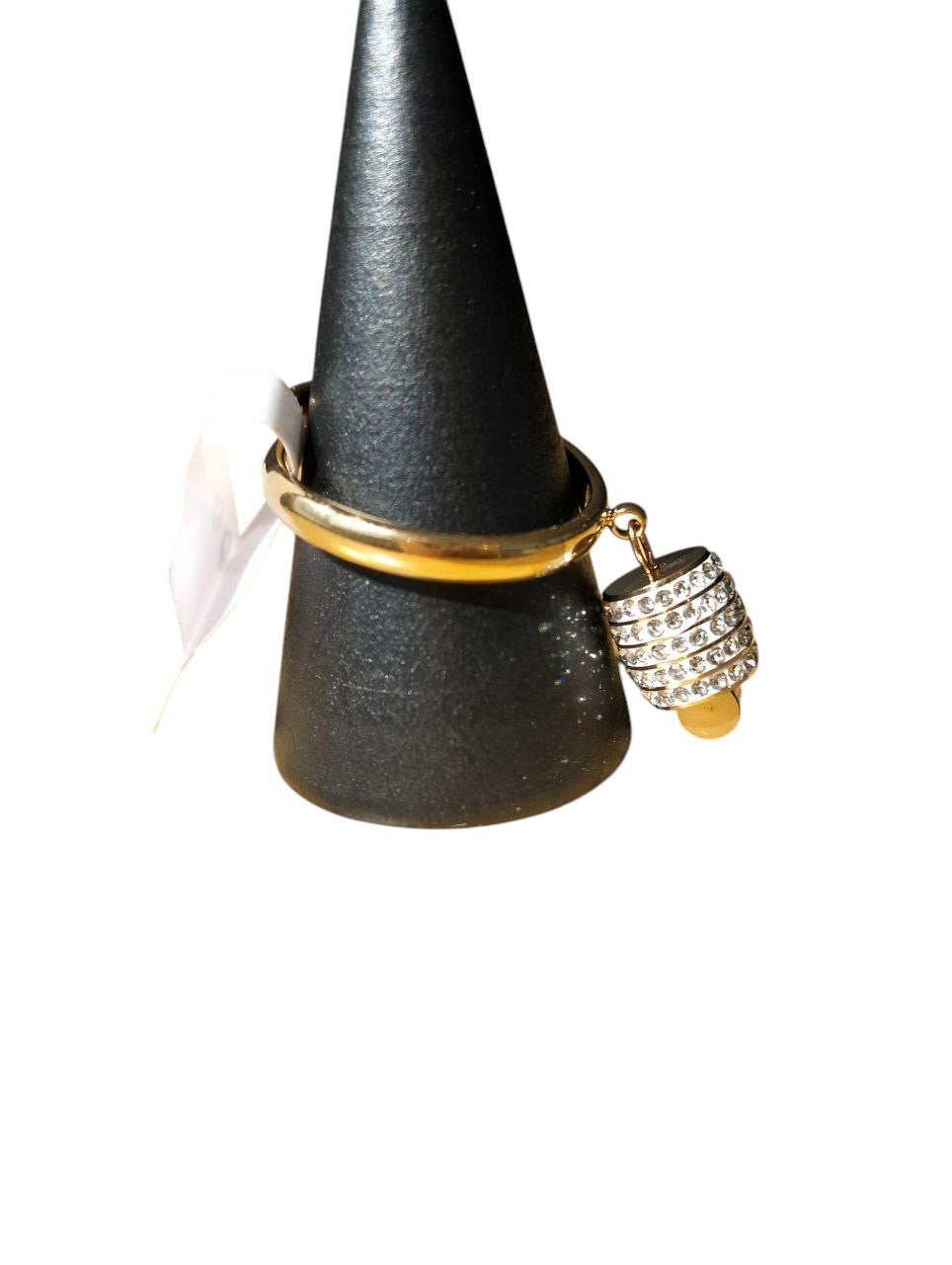 Anello a campanella in acciaio inossidabile regolabile colore oro