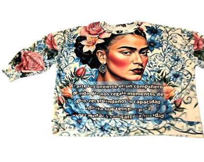 Completo 2 Pezzi Artistico 'Frida' Made in Italy - Morbido Effetto Velluto